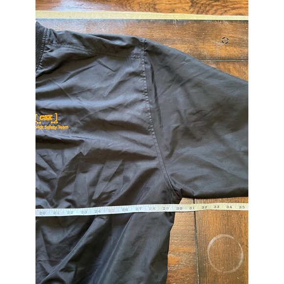 Page & Tuttle Black V-Neck CSX Railroad Golf Pullover Windbreaker 3XL - Picture 7 of 9